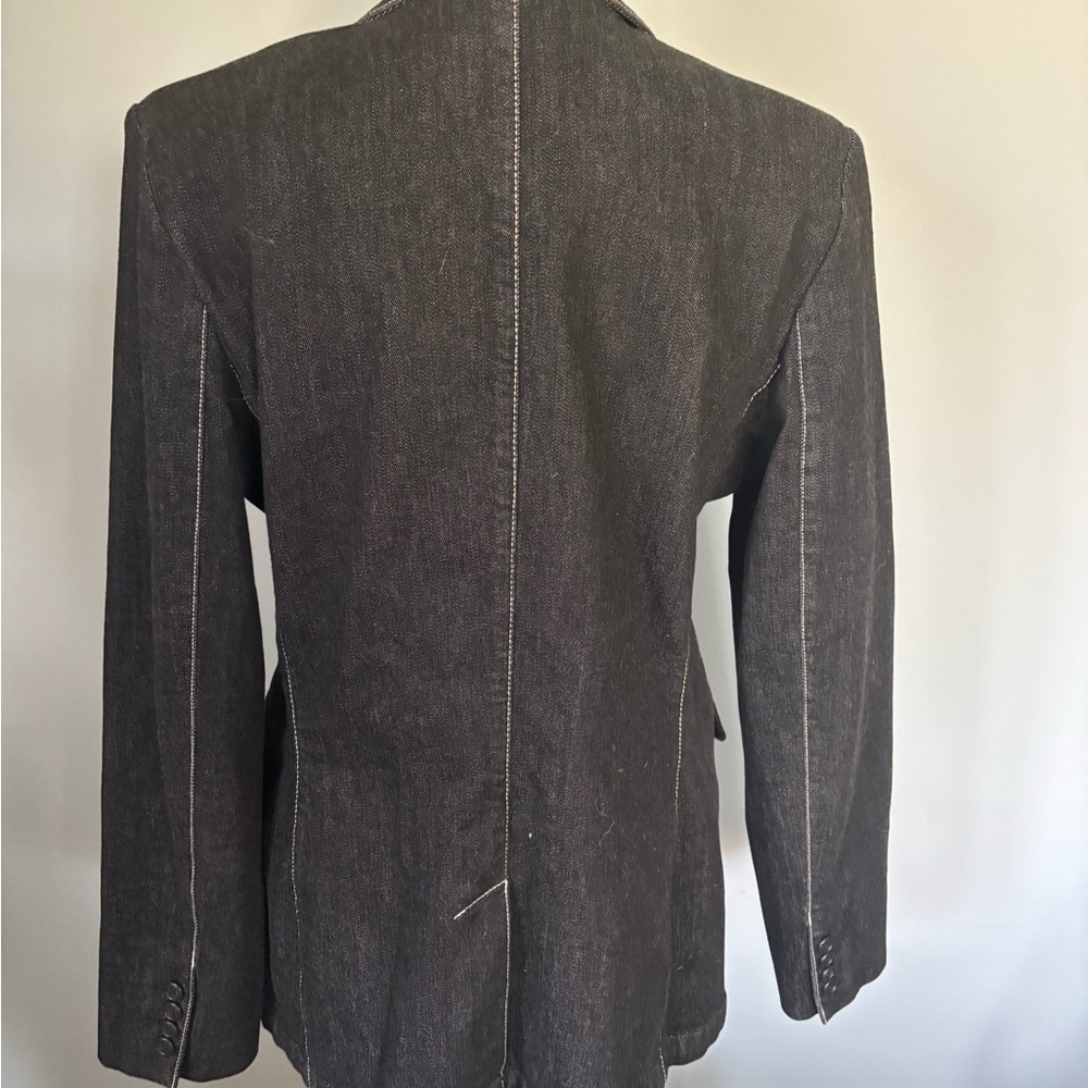 Classic Ralph Lauren Dark Wash Denim Blazer – Size 10 - Picture 3 of 9